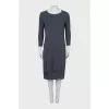 Slip dress with 3/4 sleeves