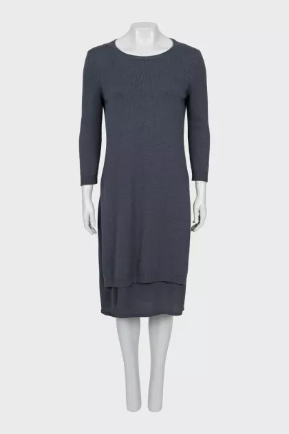 Slip dress with 3/4 sleeves