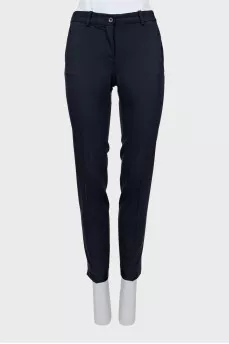 Wool trousers with rolls