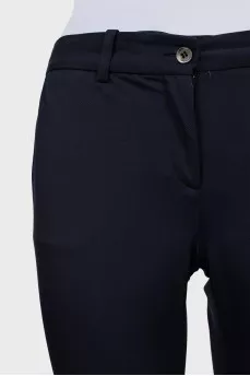 Wool trousers with rolls