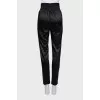 Tapered trousers with wide elastic