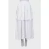 White double midi skirt