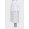 White double midi skirt