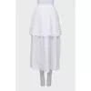 White double midi skirt