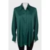 Oversized silk shirt