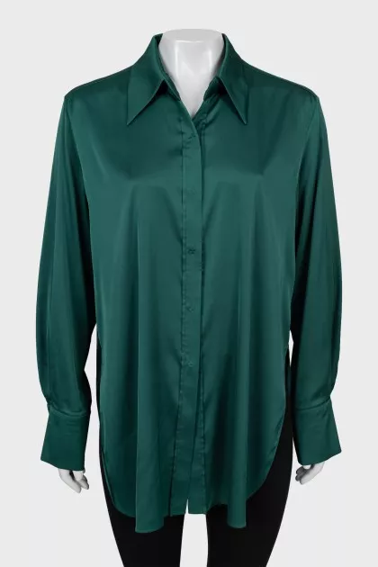 Oversized silk shirt