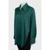 Oversized silk shirt
