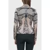 Jacket in abstract print