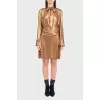 The dress is golden