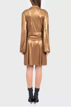 Платье золотистое