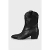 Leather Cossacks with decor
