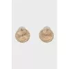 Clip-on earrings with artificial pearls