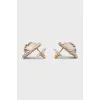Clip-on earrings with artificial pearls