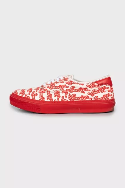 Men's sneakers in text print
