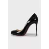 Patent leather stilettos