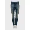 Distressed cropped jeans