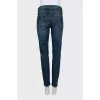 Distressed cropped jeans