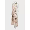 Wrap midi dress in floral print