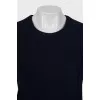 Wool dress with frill hem