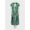 Floral fitted midi dress