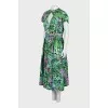 Floral fitted midi dress