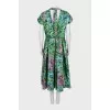 Floral fitted midi dress