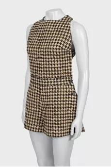 Houndstooth jumpsuit