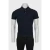 Men's polo shirt with signature print
