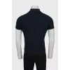 Men's polo shirt with signature print