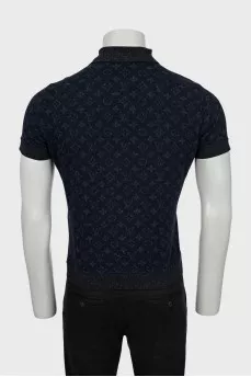 Men's polo shirt with signature print