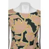 Slim fit print dress
