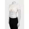 Short sleeve top with ties
