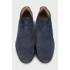 Men's blue suede shoes