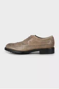 Men's leather lace-up brogues