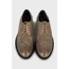 Men's leather lace-up brogues