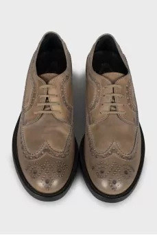 Men's leather lace-up brogues