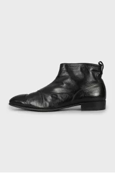 Men's insulated leather boots