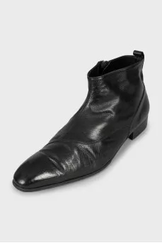 Men's insulated leather boots