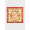 Printed silk scarf