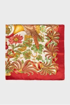 Printed silk scarf