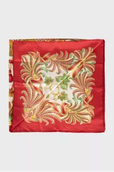 Printed silk scarf