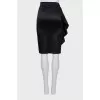 Pencil skirt decorated with ruffles