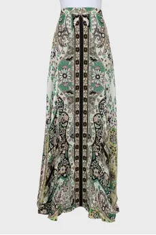 Floral maxi skirt