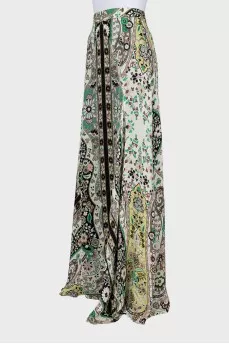 Floral maxi skirt