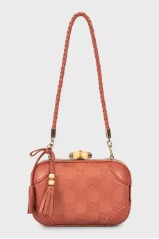 Mini bag with embossed print