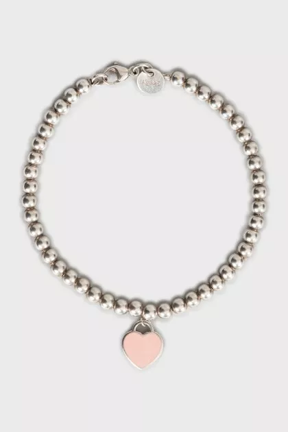 Silver bracelet with pendant