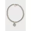Silver bracelet with pendant