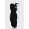 Bodycon dress with ruffled sleeves