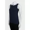Blue A-line blouse with tag
