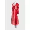 Linen dress decorated with embroidery